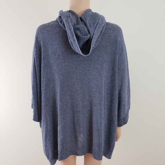 Theory Batwing Dolman Hoodie Cowl Neck Top S Flowy Goth - Picture 4 of 5